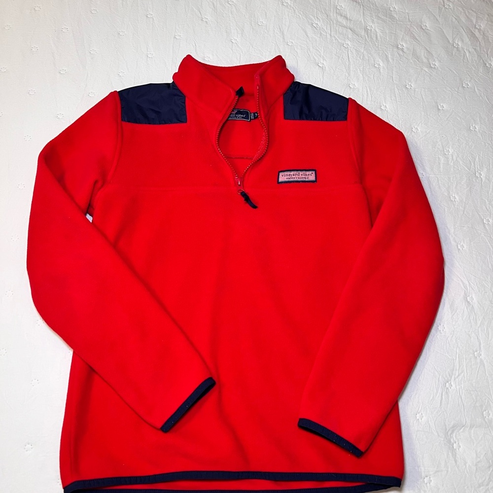 Vineyard Vines Harbor Fleece Snap Placket Popover Boys Size 16